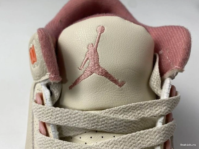 One Kick CK9246-116 3 Sail Rust Jordan Air Retro Pink (W) 0810